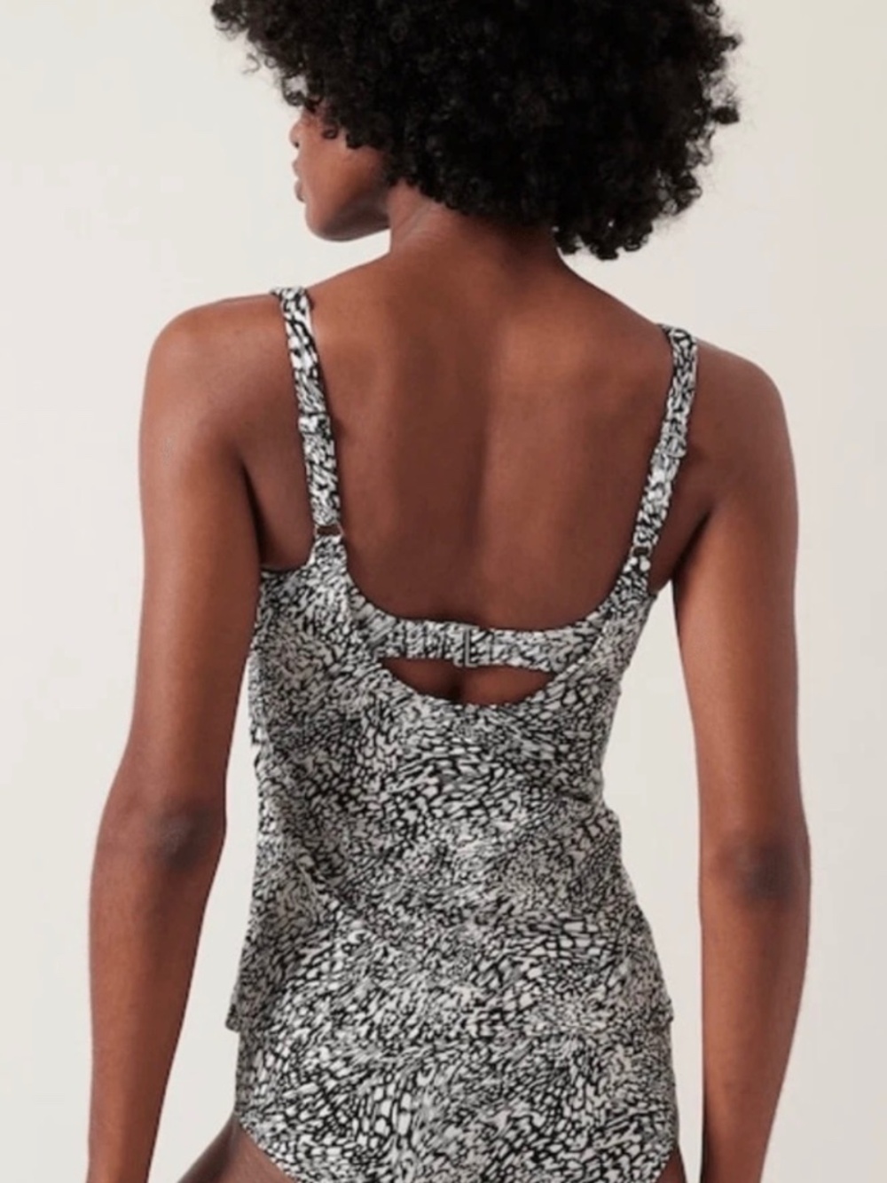 Athleta Bondi Bra Cup Tankini Top in Animalia Sea Salt Print 36 B/C Swimwear - Picture 2 of 9